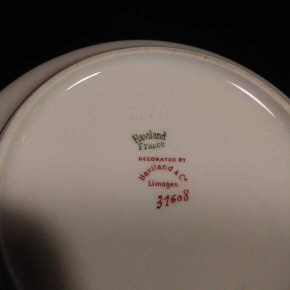 Haviland Limoges France Schleiger 985 Creamer n Sugar Pink Roses Gold Trim - Picture 7 of 14